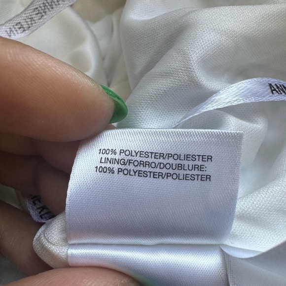 Anne Klein Blue White Floral Sleeveless Midi Dress Women’s Small Textured Print - Picture 9 of 9